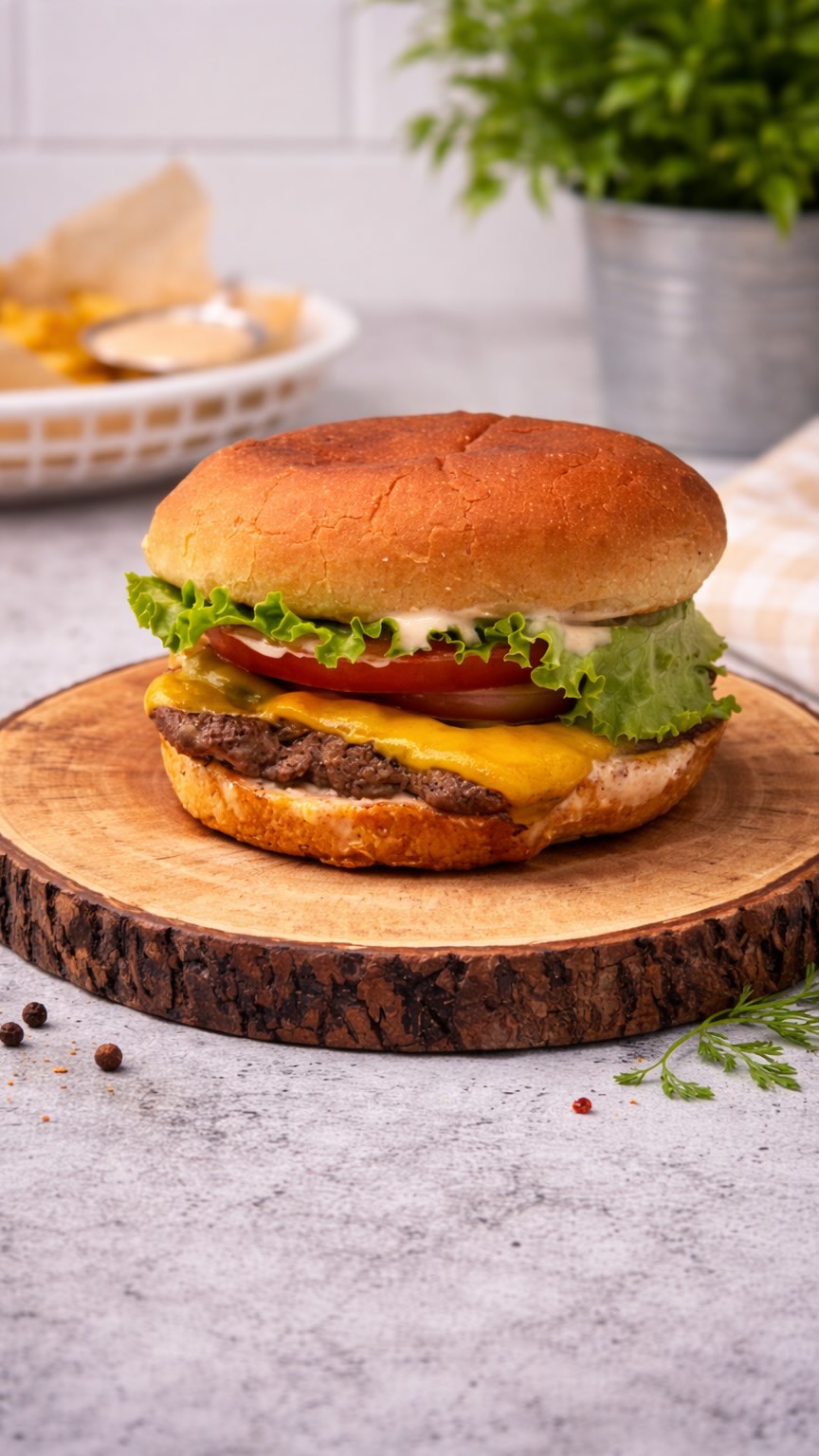 Karachi-style cheeseburger… but made the California way.  Crispy edges, caramelized onions cooked right into the patty, melty American cheese, and a sauce that pulls everything together — simple, but done right.  This one is inspired by Mr. Burger… just elevated.  Trust me, wrap it in foil at the end — that’s the part that makes it 🤌🏽  Find the detailed recipe on my blog — link in bio.  #chicagofoodie #cheeseburger #flavoredbyfatima #cookwithme #americanfood