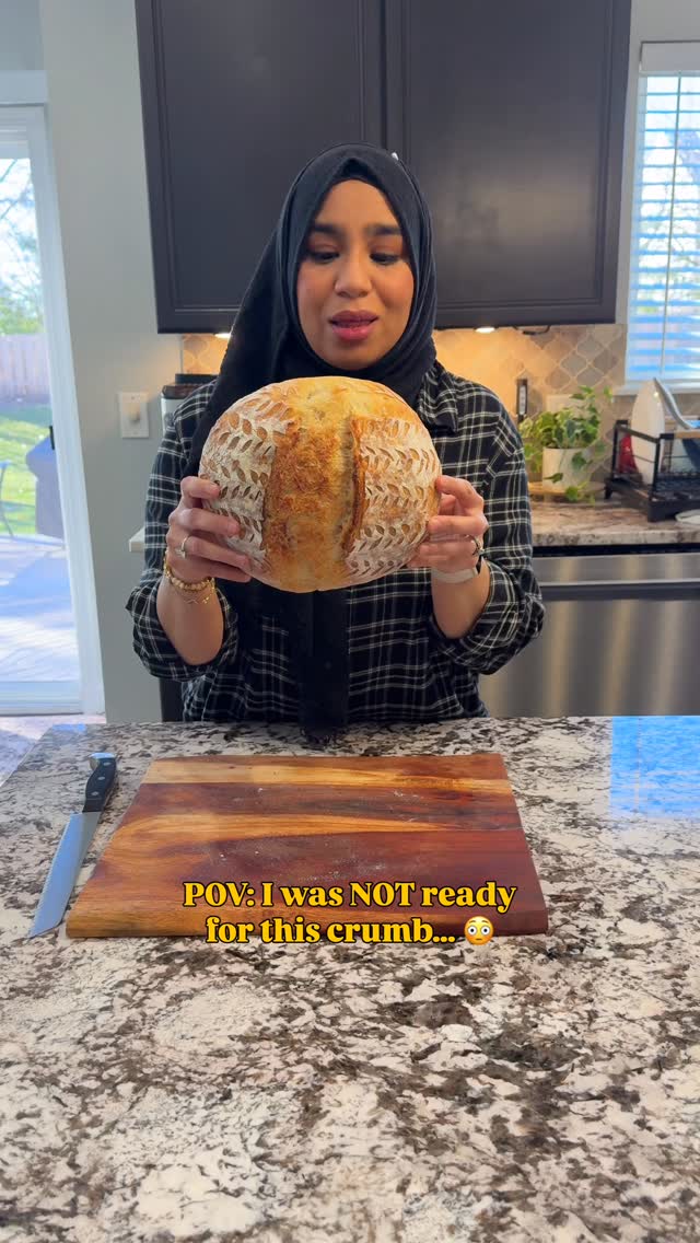 Today’s lesson: Be patient and let the dough do its thing.
I slowed down, trusted the fermentation, and this beauty came to life.  Fluffy. Pillowy. Chewy.
A crisp crust with the softest crumb inside.  My best loaf yet — and I’m not even being biased. 😌🍞  Here’s to more loaves, more learning, and more delicious bread adventures. 🥖✨  Follow for more beginner homemade sourdough journey.  #sourdougbread #sourdough #sourdoughjourney #breadmaking #breadandbutter #chicagofoodie #homemade #homecook #homebaker #homebakersofinstagram