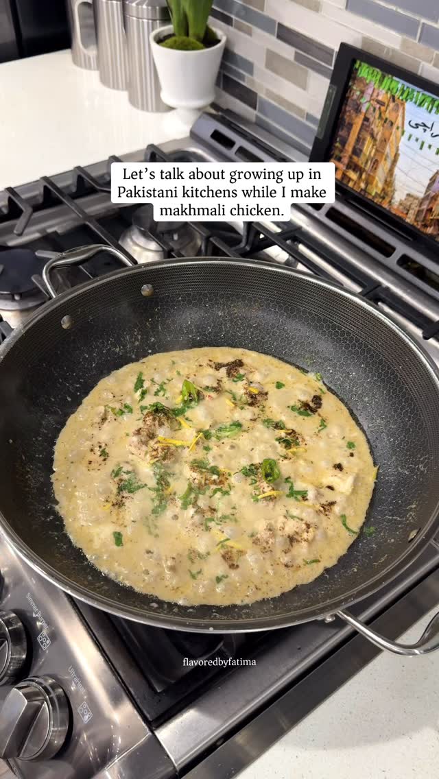 Some recipes aren’t learned from Google.
They’re learned standing in your mom’s kitchen, watching her cook with “andaza se.”  Makhmali chicken is one of those dishes.
Soft. Velvety. Rich.
Not just in cream — but in the way we sit together, share rotis, and feed people we love.  Every house makes it differently…
but somehow it always tastes like home 🤍  If you grew up learning flavors by watching instead of measuring, this one is for you.  👉 Full makhmali chicken recipe is now live on the blog.
Save this for your next dawat or Ramadan iftar ✨  Save this reel so you don’t lose the recipe, and tap the link in my bio for the full step-by-step makhmali chicken recipe 🤍  #handichicken #creamychicken #chicagofoodie #flavoredbyfatima #pakistanifood