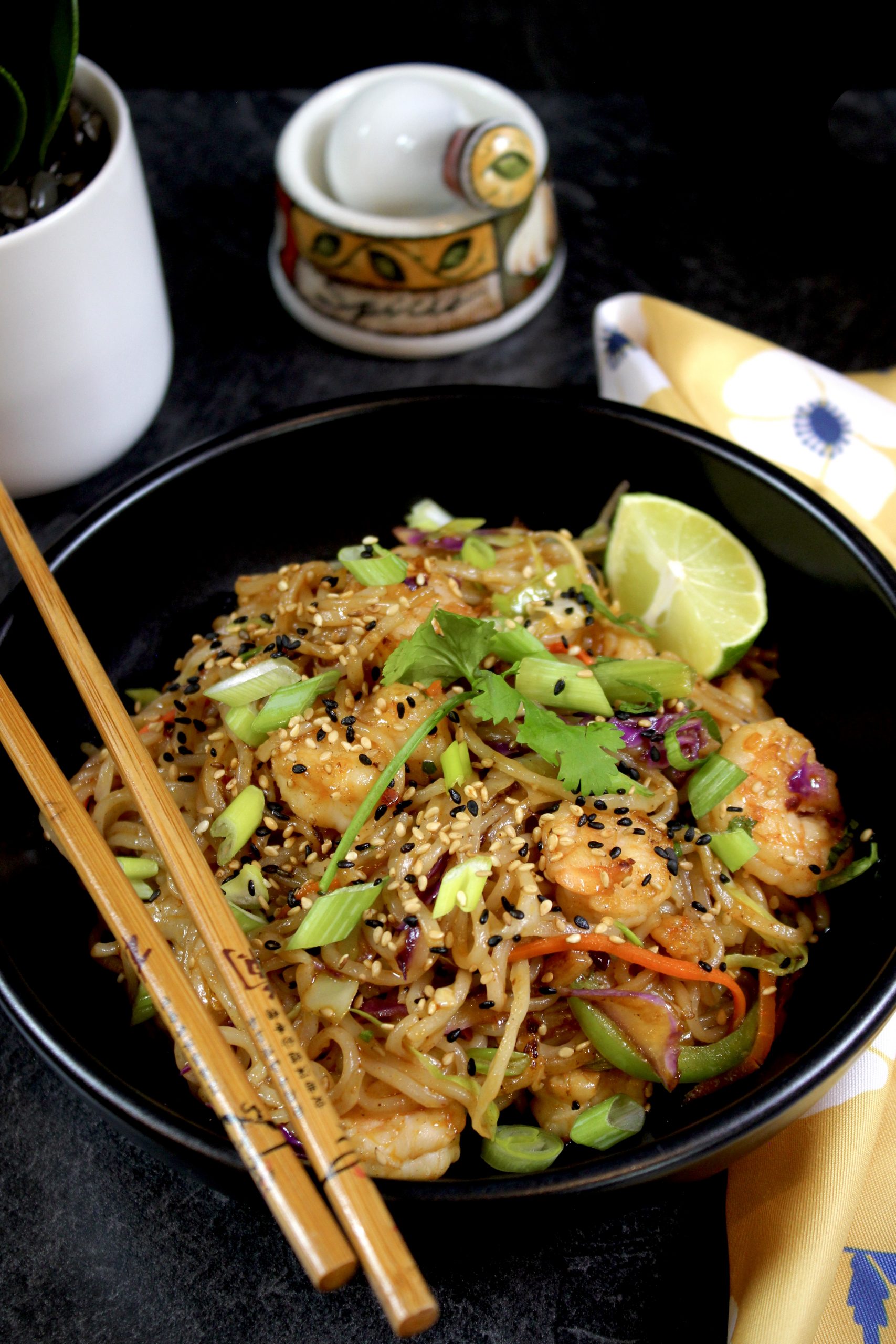 Pan Fried Spicy Shrimp Noodles Flavored By Fatima