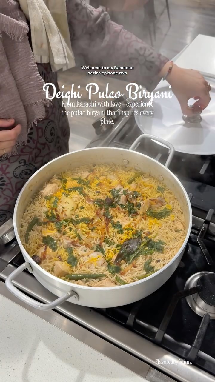 Deighi Pulao Biryani — Episode 2 of my Ramadan Series 🌙  Type RECIPE in the comments and I’ll send it straight to your DMs ✨
Save this for your Iftar menu and follow for more.  #iftarideas #ramadan2026 #flavoredbyfatima #flavour #mouthwatering