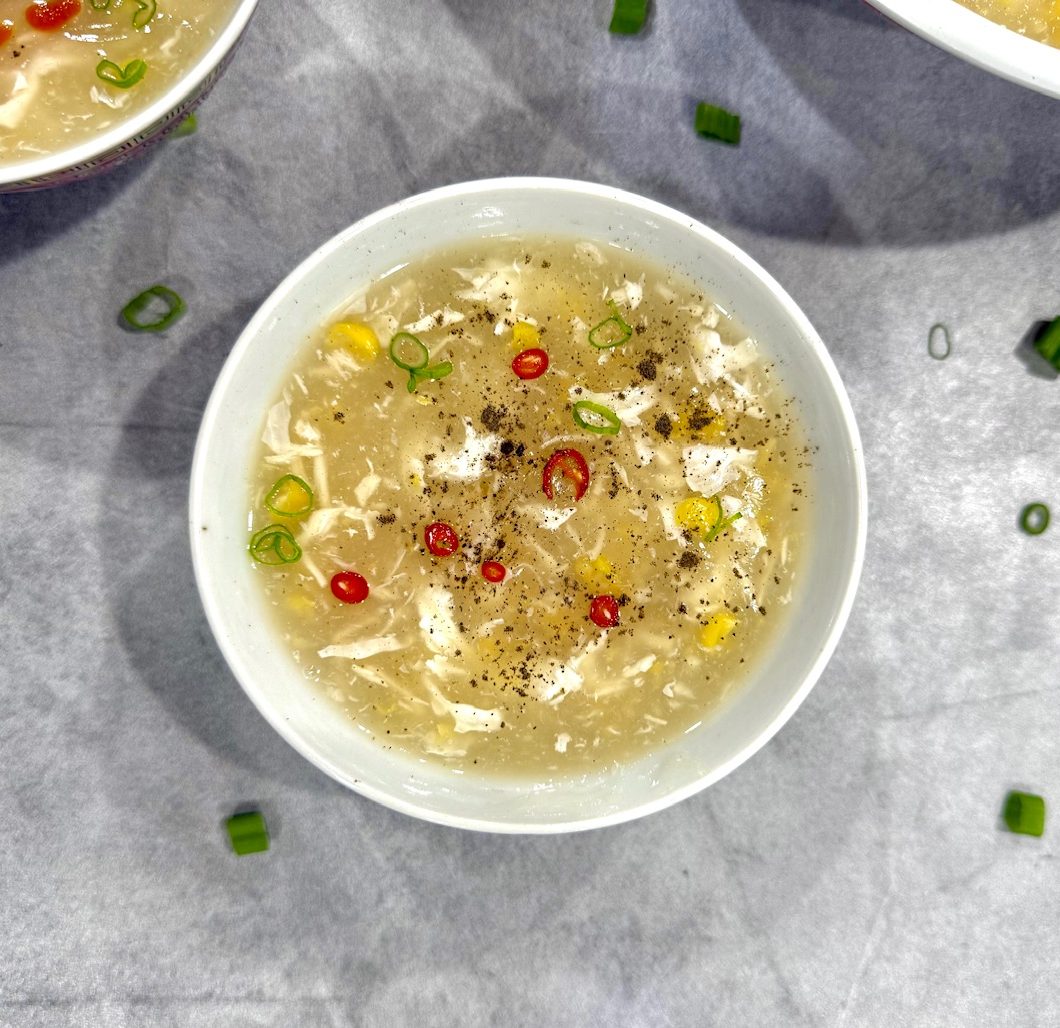 Restaurant Style Chicken Corn Soup 