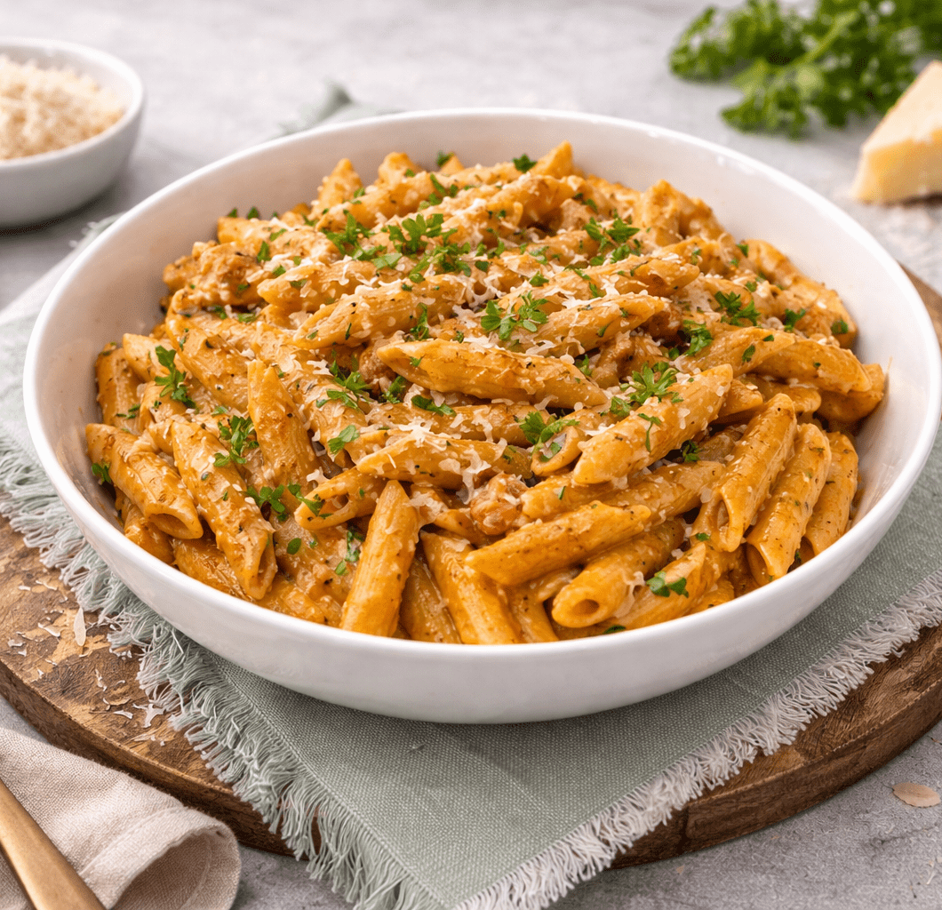 Chicken Pasta in Rosé Sauce