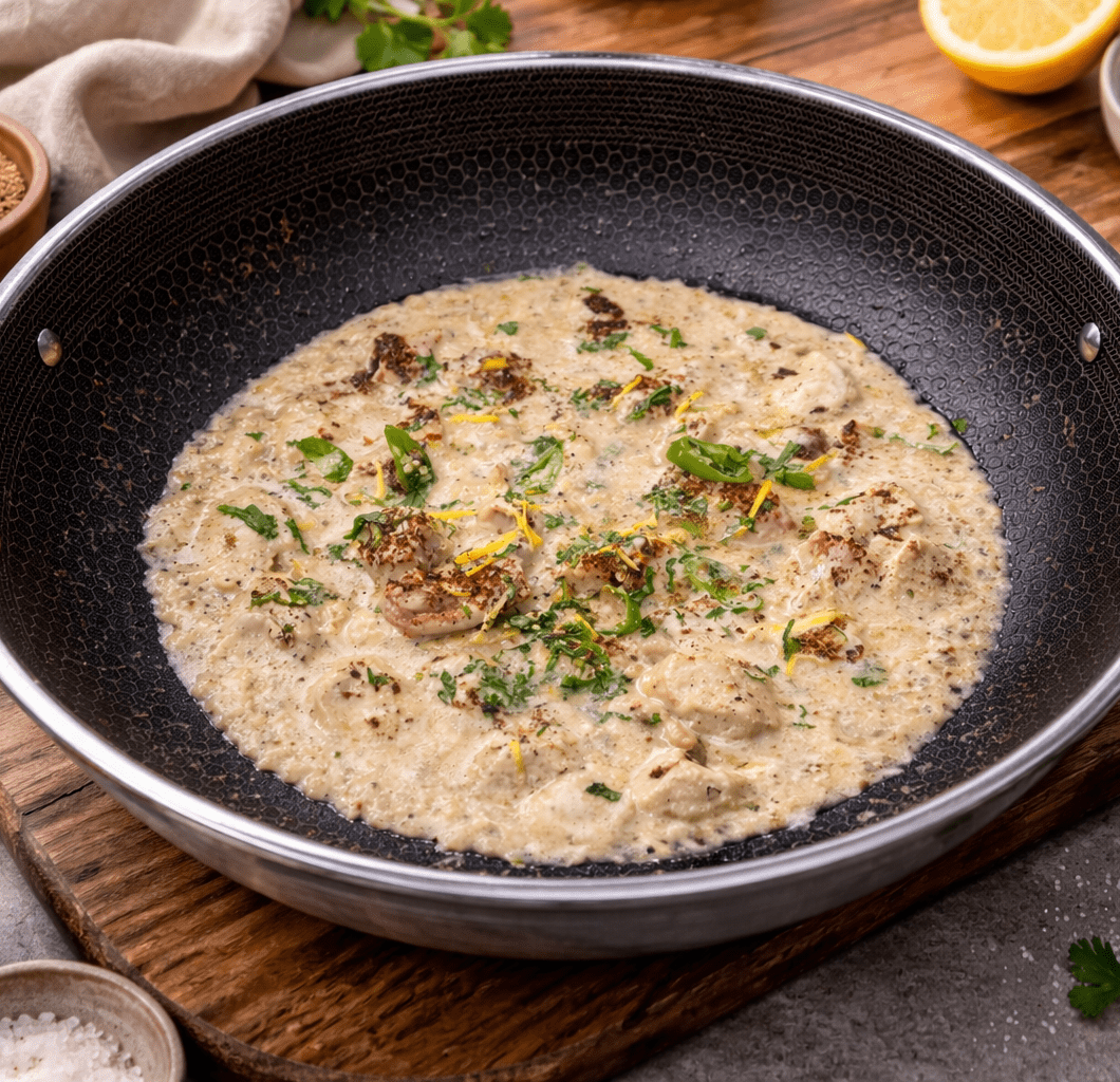 Kolachi Style Makhmali Chicken (Creamy Karachi White Handi Recipe)