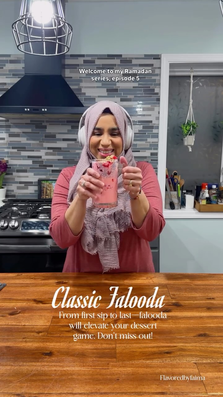 Welcome to my Ramadan series - Episode 5  This isn’t just dessert.
It’s reward.  Falooda after a day of intention.  Find the full recipe on my blog and follow for more.  #falooda #flavoredbyfatima #ramadan2026 #dessertoftheday #chicagofoodie