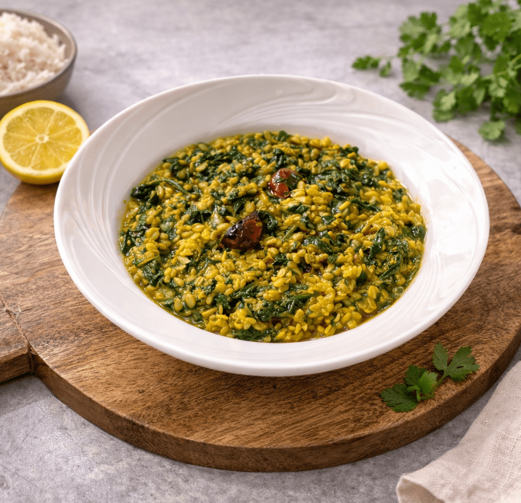 Daal Palak (Moong Daal with Spinach)