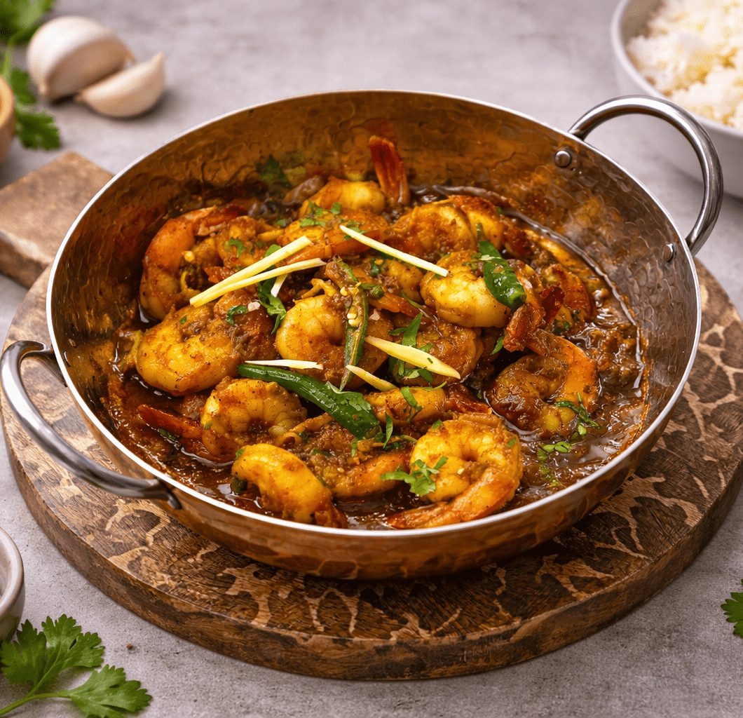 Shrimp Karahi Rashida Bengali Style