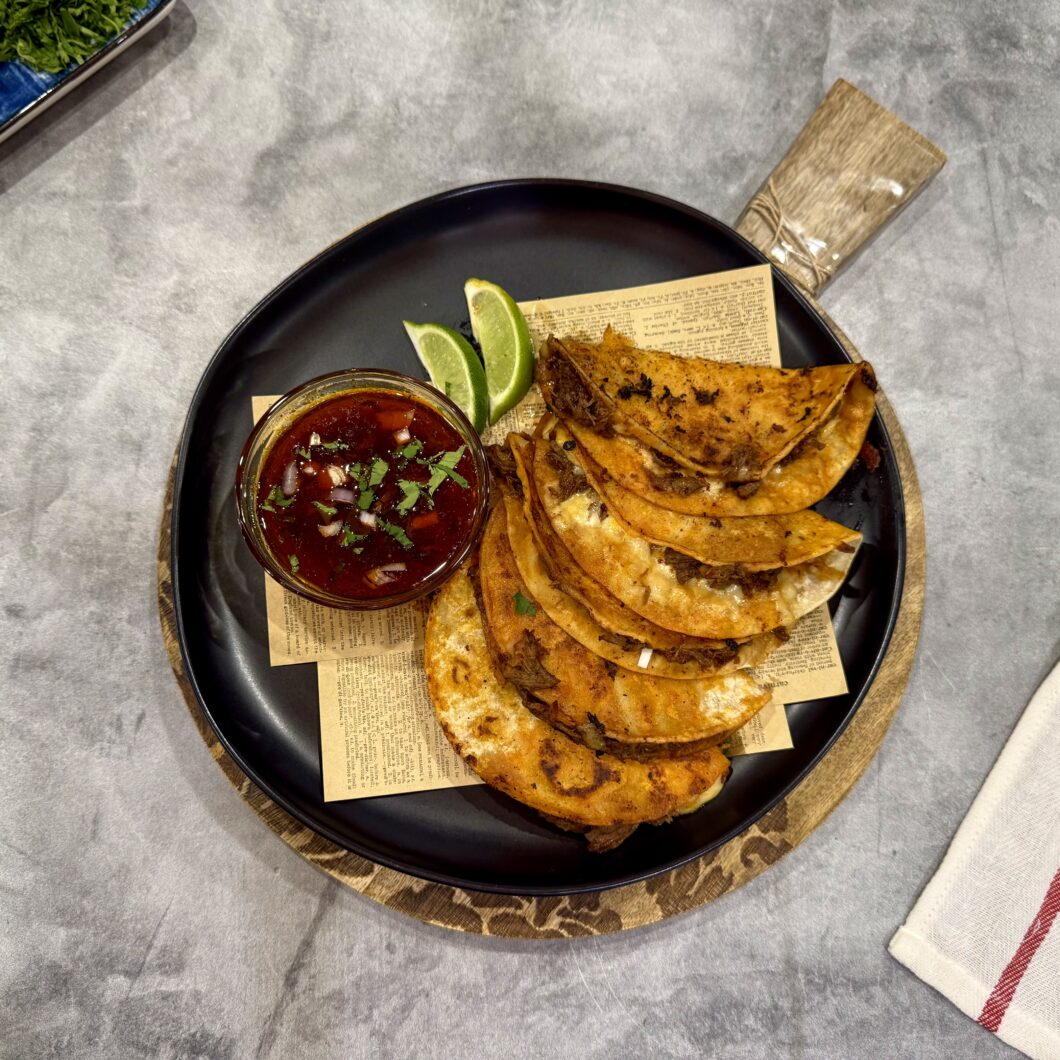 Instant Pot Birria Tacos (Halal-Friendly) — Crispy, Cheesy & Dippable