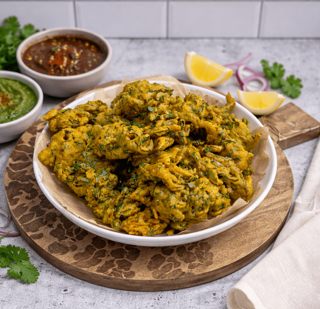 Crispy Spinach Pakoras (Palak Pakora)