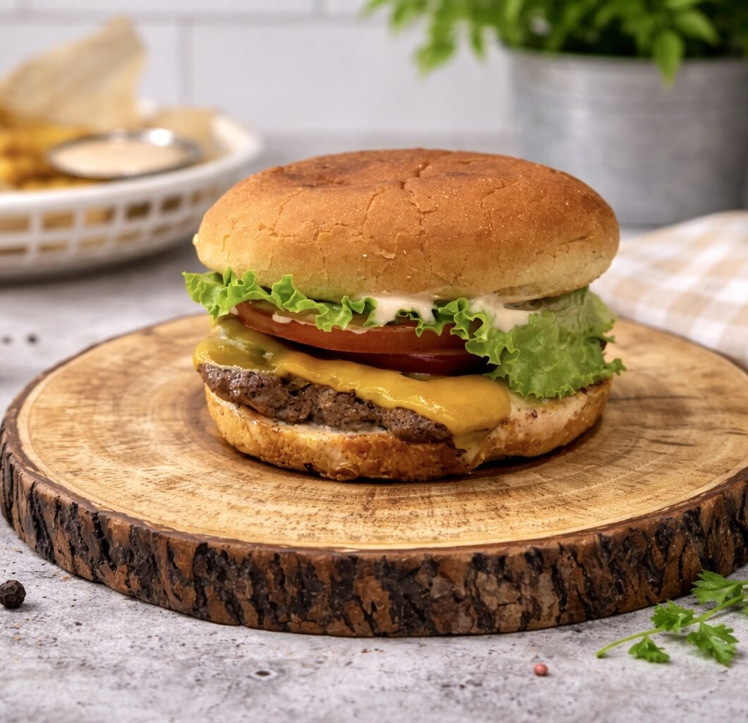 Easy Smash Cheeseburger