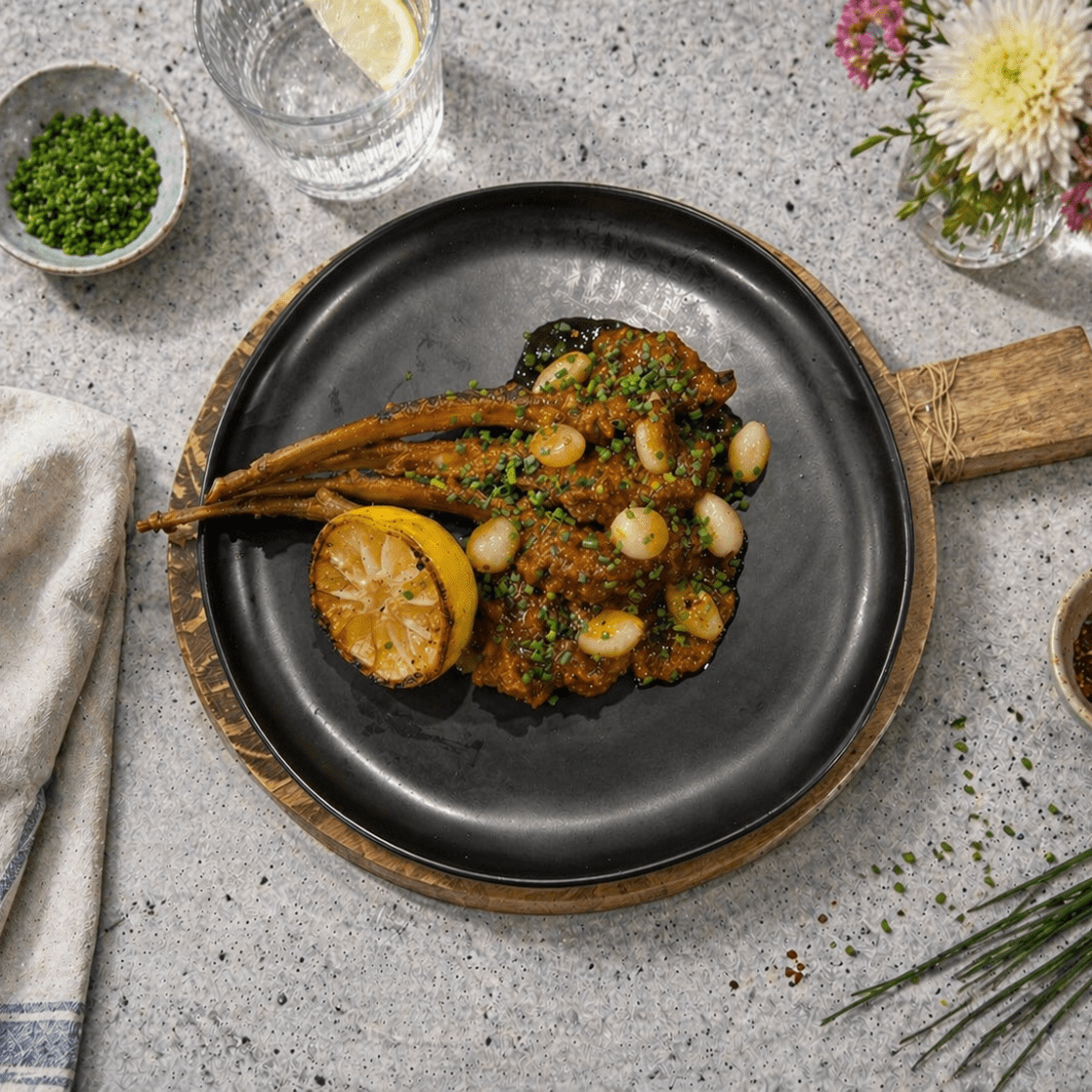 MasterChef Lamb Chops Masala (With Hot Honey Braised Pearl Onions)